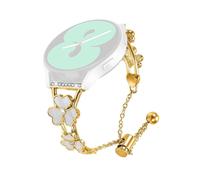 (Gold, Multicolor) For Honor MagicWatch 2 42mm Watchband Heart Clover Decor Zinc Alloy Metal Strap - Rose Gold
