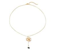 Gold Necklaces for Women White Pearl Necklace, Cubic Zirconia
