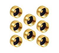 (Gold)New-8PCS Solid Brass Propane Bottle Caps Suitable for All 1LB Gas Refill Tank Cylinder Sealed