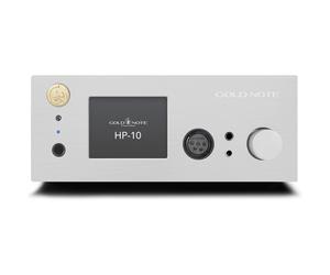 Gold Note HP-10 plata - Preamplificador de auriculares de alta fidelidad, Jack 3,5 mm, Jack 6,35 mm, Jack 4,4 mm, XLR 4 pines
