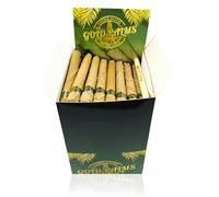 GOLD PALMS 150 Queen Size Blunt Wraps | 100% Natural | Reemplazo de Tabaco | Conos Pre-enrollados | Papel para Blunt | Papeles Pre-enrollados | Fundas para Conos