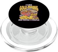 Gold Panning Minería de Oro Prospección de Oro Panner Gold PopSockets PopGrip para MagSafe