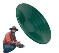 Gold Panning Pan | ABS, 26 cm, Green Or Black | Prospecting Sieve Basin | Manual Gold Mining Tool For Prospectors, Hobbyists, River Panning