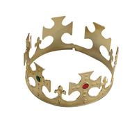 Gold Plastic Kings Crown Fancy Dress Accessory (gorro/sombrero)