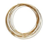 Gold Plated Half Round Craft Bead Wire 21Ga (12Ft) by Beadsmith
