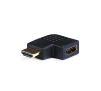 Gold-plated HDMI right-angle port protection adapter (male to female) 90 degrees vertical flat left