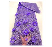 Gold Powder Sequin Wedding Dress Three-dimensional Lace Fabric Women Party Dresses(Color 4)