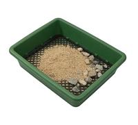 Gold Prospecting Pan - Herramienta de tamiz de suelo y roca, sartén de prospección dorada, filtro de lavado de piedra de de alta eficiencia, ideal para clasificación de suelo, preparación de