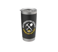 Gold Prospecting Specialist Funny Mining Vaso térmico de acero inoxidable de doble pared