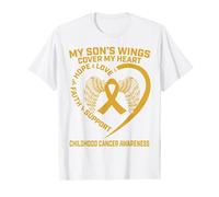 Gold Ribbon Infantil Cancer Conciencia Pérdida de Hijo Memoria De Camiseta