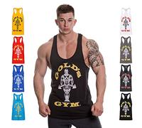 Gold´s Gym GGVST-003 Muscle Joe - Camiseta musculación para Hombre, Color Negro, Talla S