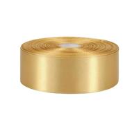 Gold Satin Ribbon (Single Roll, Smooth & Silky): Essential For Wrapping, Party Decor & DIY Crafts