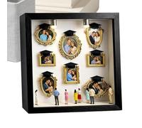 Gold Silhouette Display, DIY Memory Box Set, Tiny Picture Frame with Elegant Design, Decorative Keepsake Accessory with Sturdy Build, Silhouette Box for Valentine’s Day Her Him Family Kids