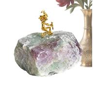 Gold Thinker Statue, Modern Abstract Figure Hand Craft | Crystal Realistic Collectible Sculpture | Cabinet Desk Sculpture Ornament | For Enthusiasts Friends Adults Men Women Home Office Indoor