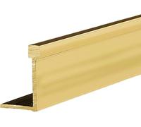 Gold Threshold Bar for Wood to Tile/Vinyl/Laminate Flooring, Narrow Transition Strip Brass, Doorways Joining Strip for Same Hight Floors(Brass-L100cm/40",5x25mm)