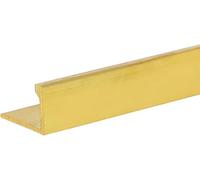 Gold Threshold Bar for Wood to Tile/Vinyl/Laminate Flooring, Narrow Transition Strip Brass, Doorways Joining Strip for Same Hight Floors(Brass-L120cm/47",3x19mm)