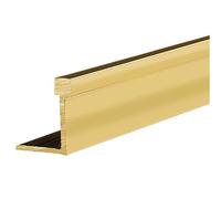 Gold Threshold Bar for Wood to Tile/Vinyl/Laminate Flooring, Narrow Transition Strip Brass, Doorways Joining Strip for Same Hight Floors(Brass-L130cm/51",5x15mm)