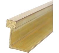 Gold Threshold Bar for Wood to Tile/Vinyl/Laminate Flooring, Narrow Transition Strip Brass, Doorways Joining Strip for Same Hight Floors(Brass-L130cm/51",8x15mm)