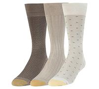 Gold Toe Calcetines de Vestir, 3 Pares, Cuerda/Madera Flotante, L (Pack de 3) para Hombre