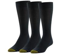 Gold Toe Calcetines de vestir metropolitanas de control de humedad de algodón para hombre 10-13 / zapato: 6-12,5 Armada (3 Par Pack)
