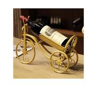 (gold) Vintage Bicycle Shaped Wine Holder Wrought Iron Tricycle Bike Wine Bottle Rack