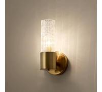 Gold Wall Sconces Creativity Ice Cracked Glass Shade Indoor Wall Light Fixtures, Bathroom Vanity Light Fixtures, Modern Metal Wall Lamp for Living Room Hallway Hardwired(C)/D