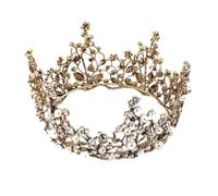 Gold Wedding Crown Crystal Tiara Tiara For Women Bridal Party Birthday Tiara (BA)
