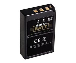 GOLDBATT Batería de repuesto para Olympus BLS5, BLS-5, E-P3, E-PL2, Pen E-PL3, E-PM1, OM-D, E-M10 Mark II Stylus 1, 1S, 1100 mAh