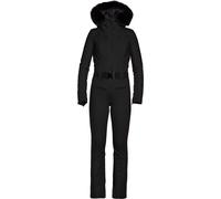 Goldbergh - Monos de esquí mujer - Parry Faux Border Ski Jumpsuit Black para Mujer de Softshell - Talla XS - Negro Negro XS