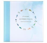 goldbuch 03 036 Álbum de Fotos Comunión Peces Celestiales Álbum 25 x 25 cm Libro de Fotos 58 Páginas Blancas con Hojas Separadoras Pergamino, 4 Páginas Ilustradas, 6 Páginas de Diseño para Pegar,