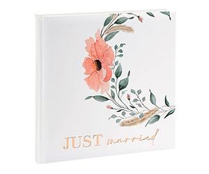 goldbuch 08 003 Álbum de boda Love, libro de boda 30 x 31 x 4 cm, álbum de fotos de 60 páginas blancas, cubierta de papel ligeramente brillante con revestimiento blanco, álbum de fotos de boda, álbum