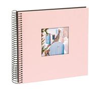 goldbuch 12722 Álbum de Fotos en Espiral con Recorte de Imagen Bella Vista, álbum de Fotos de 20 x 20 cm, álbum de Fotos con 40 páginas Negras, álbum de Recuerdos de Lino, álbum de Fotos para Pegar