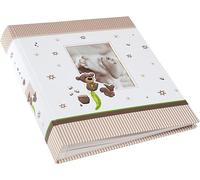 goldbuch Oso Miel Ventana para bebé, álbum de Fotos con 60 Blanco con 4 páginas ilustradas y separadores de pergamino, impresión artística, 15238, Cartón Papel, 30x31 cm
