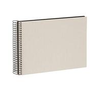 goldbuch 20923 Bella Vista Álbum de Fotos 24 x 17 cm Álbum de Fotos con 40 Páginas Negras Álbum de Recuerdo de Lino para Pegar Fotos y Fotos Color Arena