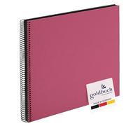 goldbuch 25508 Álbum de Fotos en Espiral, 40 páginas Negras, álbum de Recuerdos de 35 x 30 cm, álbum de Fotos en Espiral, sin Recorte de Imagen, álbum de Fotos, Libro de Fotos, Color Fucsia
