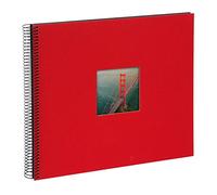 goldbuch 25984 - Álbum de Fotos en Espiral con 40 páginas Negras, álbum de Fotos de Bella Vista Vista álbum de Fotos de 35 x 30 cm, Color Rojo