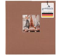 goldbuch 27 719 Bella Vista - Álbum de fotos (30 x 31 cm, 60 páginas blancas con separadores de pergamino), color marrón