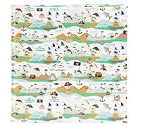 goldbuch 27 939 Álbum de fotos Ahoi!, 30 x 31 x 4 cm, 60 páginas blancas, cubierta de papel artístico con relieve dorado, álbum de fotos pirata