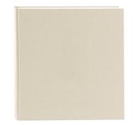goldbuch 27605 Summertime Trend 2 - Álbum de fotos con 60 páginas blancas con separadores de pergamino, álbum de recuerdos con cubierta de lino, álbum de fotos para pegar, color beige, 30 x 31 cm