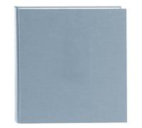 goldbuch 27607 Summertime Trend 2, libro de fotos con 60 páginas blancas con separadores de pergamino, álbum de fotos con cubierta de lino, hasta 600 imágenes, papel de alta calidad, color azul y gris, 30 x 31 cm