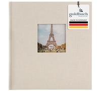 goldbuch 27723 Bella Vista - Álbum de Fotos (30 x 31 cm, 60 páginas Blancas con separadores de pergamino), Color Gris