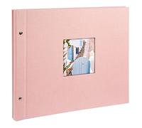 goldbuch 28822 Bella Vista - Álbum de Fotos de 39 x 31 cm, 40 páginas Blancas con separadores de pergamino, Ampliable, Color Rosa