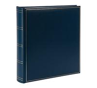 goldbuch 31 384 - Álbum de fotos clásico con 100 páginas blancas y separadores de vidrio, libro de fotos con cubierta de piel sintética y relieve dorado, álbum de fotos para pegar, álbum de recuerdos