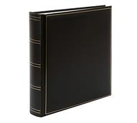 goldbuch 31 385 - Álbum de fotos (100 páginas blancas y separadores de Pargamin), diseño de piel sintética y relieve dorado, 30 x 31 cm, color negro