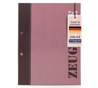 goldbuch 36 116 - Carpeta para Documentos (2 Colores, tamaño DIN A4, con Cierre de Rosca y 12 Bolsillos, Estructura de Lino, con 12 Fundas)