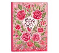 goldbuch 43 167 - Libro de Amistad (DIN A5, con 88 páginas ilustradas, álbum de poesía para guardería y Escuela Primaria, Tapa de impresión artística con diseño de Rosas, Aprox. 21 x 15 x 1,5 cm)