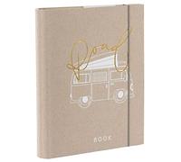 goldbuch 63 007 - Cuaderno de fotos (18,5 x 23 x 3 cm, 50 páginas, tapa de cartón FSC, papel FSC, 170 g/m²), color dorado y blanco