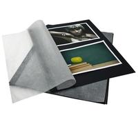 goldbuch 83006 - Cartón de fotos con pergamino, 20 hojas, para archivadores de fotos y carpetas Bella Vista, relleno de álbum de fotos, formato DIN A4, negro, 23,2 x 29,7 cm