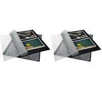 goldbuch 83006 - Cartón de fotos con pergamino, 20 hojas, para archivadores de fotos y carpetas Bella Vista, relleno de álbum de fotos, formato DIN A4, negro, 23,2 x 29,7 cm (Paquete de 2)