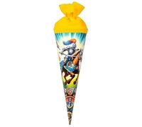 goldbuch 93 158 - Bolsa para Hermanos (35 cm), diseño de héroes de | Bolsa de regalo, diseño de caballero, cartón lacado, cierre de fieltro amarillo (sin cinta de cierre), embalaje de regalo